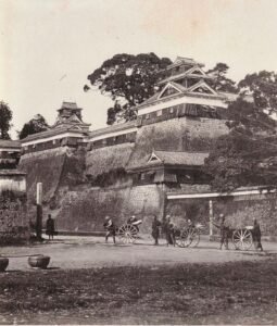 明治初期（1874年）の熊本城、富重利平の撮影による